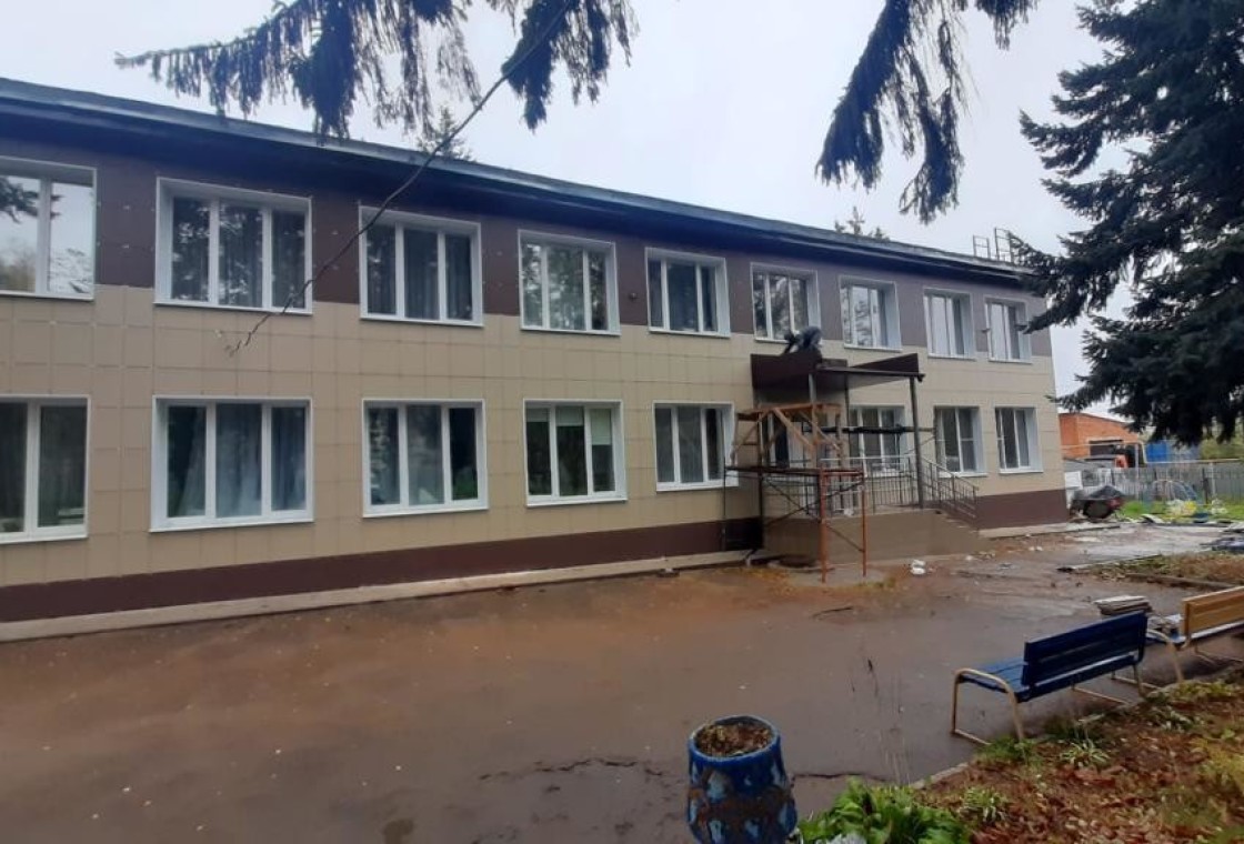 Монтаж вентилируемого фасада из керамогранита